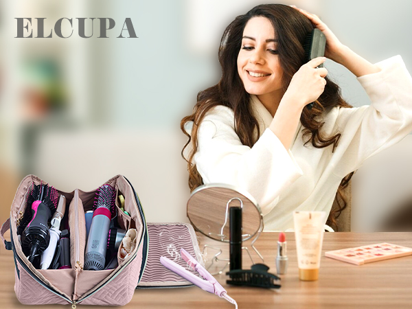  Large Hair Tools Travel Bag with Iron Mat 