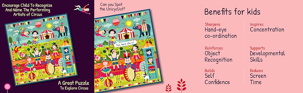 Circus Carnival Jumbo Jigsaw Puzzle