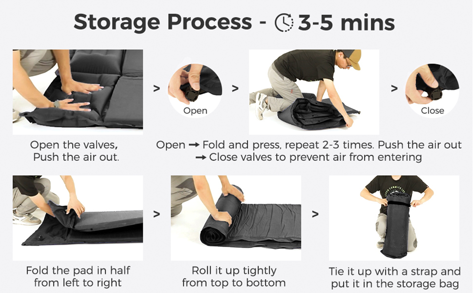 Ubon Double Self Inflating Sleeping Mat Inflatable Mattress with