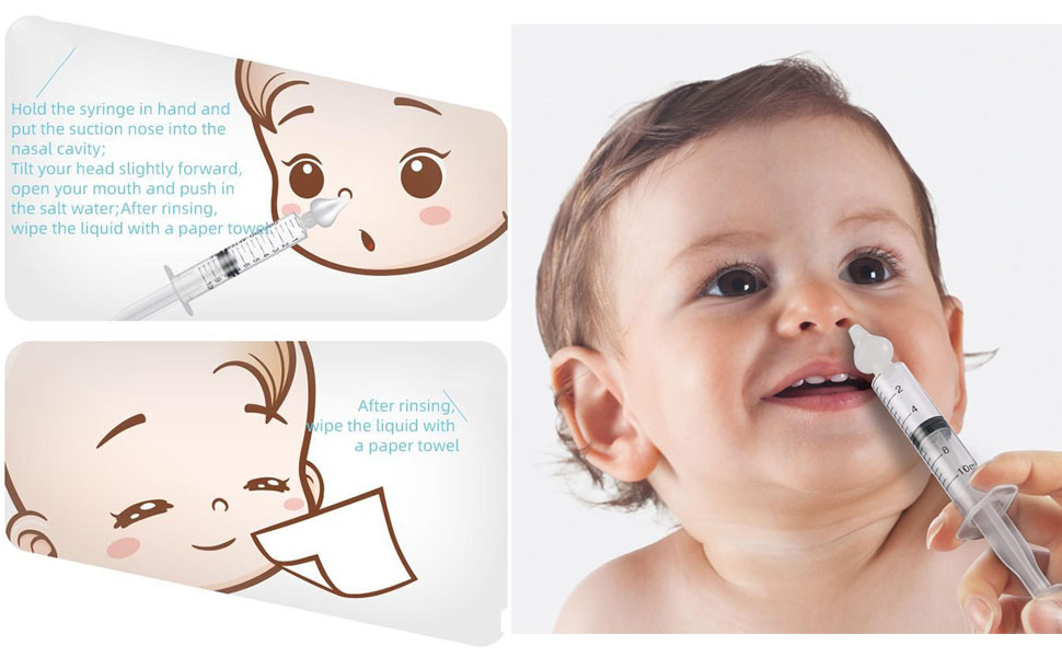  Silicone Baby Nasal Aspirator