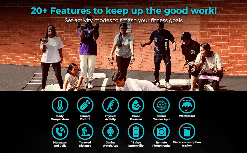 Track all your physical activity easily with Genius Watch