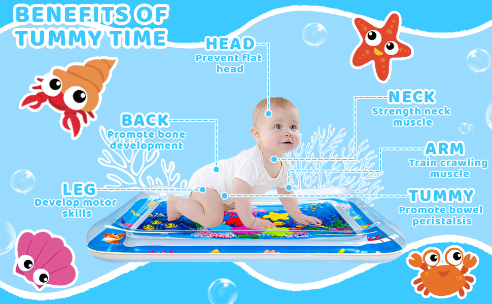 Tummy time mat water mat
