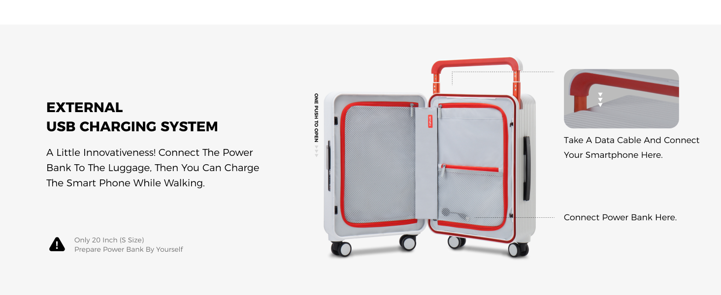 TUPLUS BALANCE Hardside Luggage with Double Spinner Wheels, USB Charging Port, Carry-On 20-Inch, Quiet, TSA Lock Suitcase 37 BALANCE