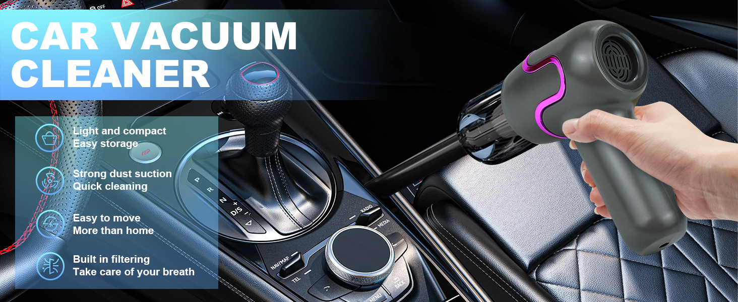 Portable Mini Car Vacuum Cleaner