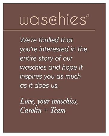 We're thrilled that you're interested in our story & hope it inspires you. Love the waschies team