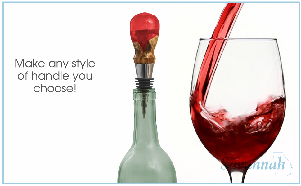 Bottle Stopper Turning Kit with 5 Classic Chrome Stoppers