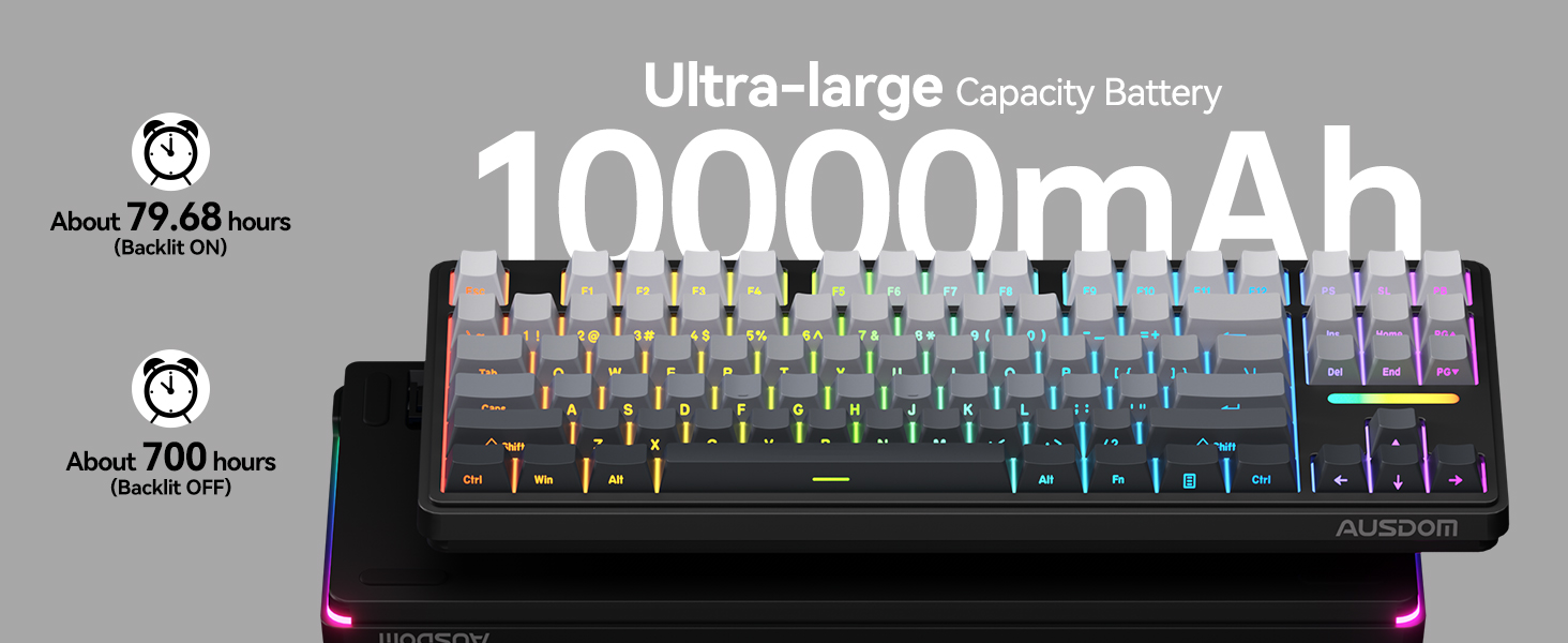 10000mAh mechanical keyboard