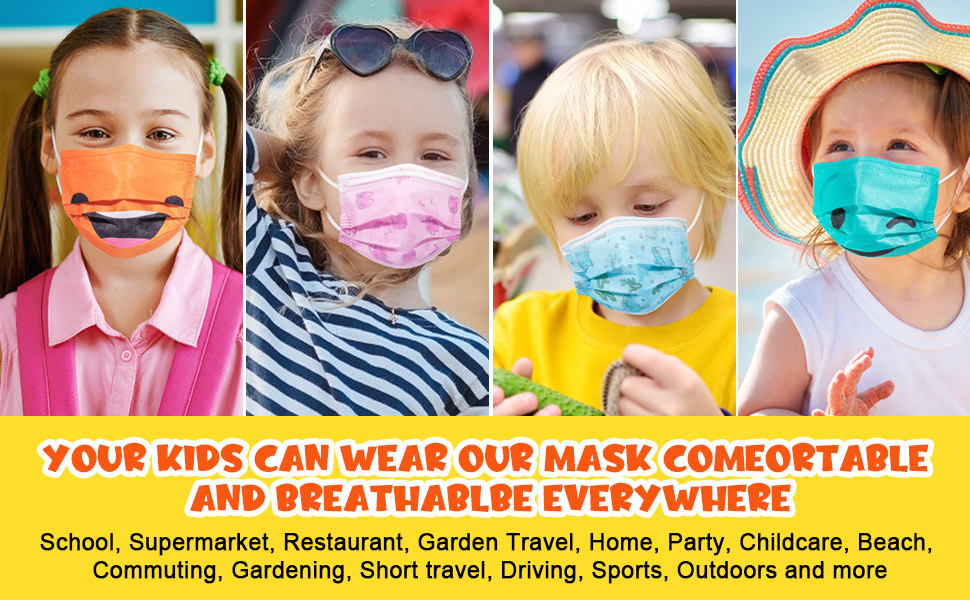 kids disposable face mask