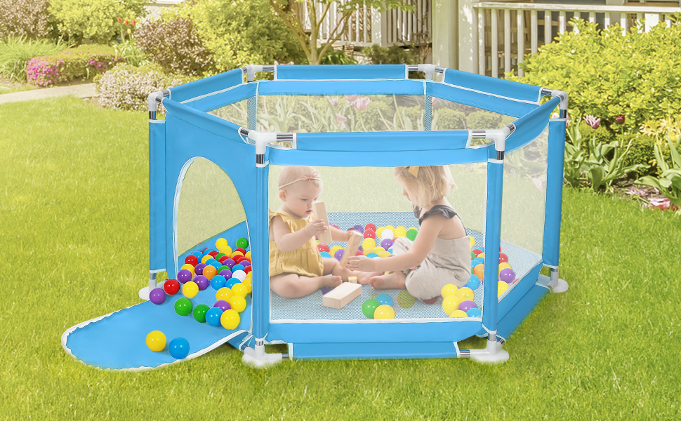 Lightweight portable playpens