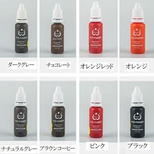 【コメント不要❗️】アートメイク色素　6本セット　インク バイオタッチ　眉　ライン コメント不要❗️】アートメイク色素 6本セット インク バイオ