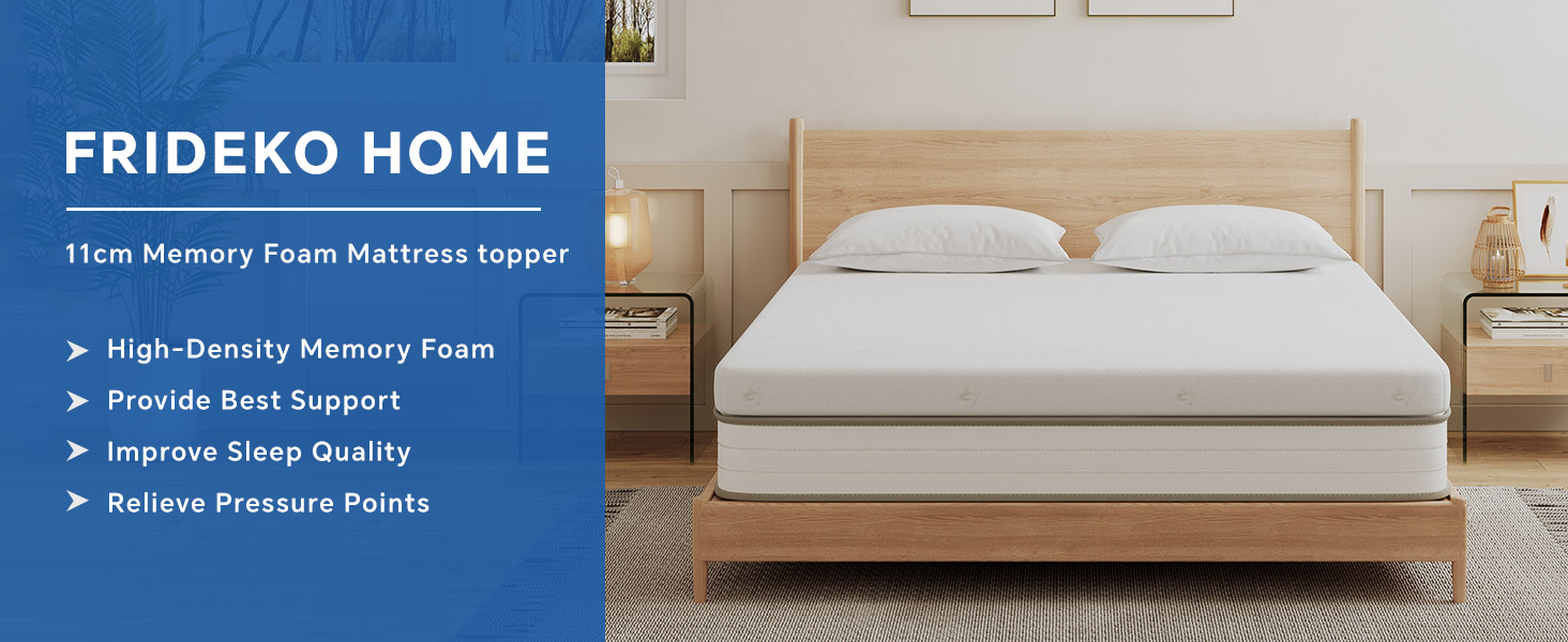 11cm Memory Foam Mattress Topper