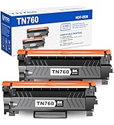 [with CHIP] TN760 Toner Cartridge Replacement for TN 760 TN-760 TN730 Toner Compatible with DCP-L...
