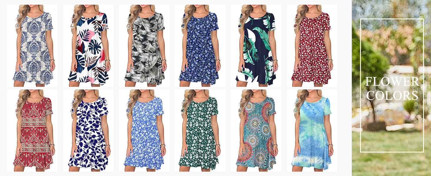 floral t-shirt dress