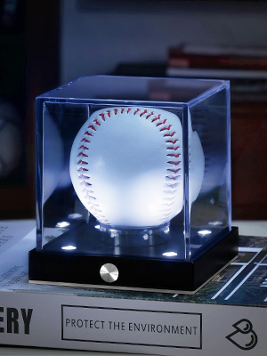 baseball display case light up