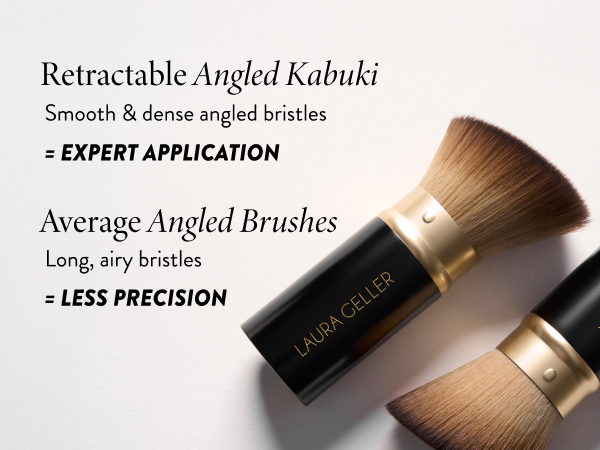 Retractable Angled Kabuki Brush