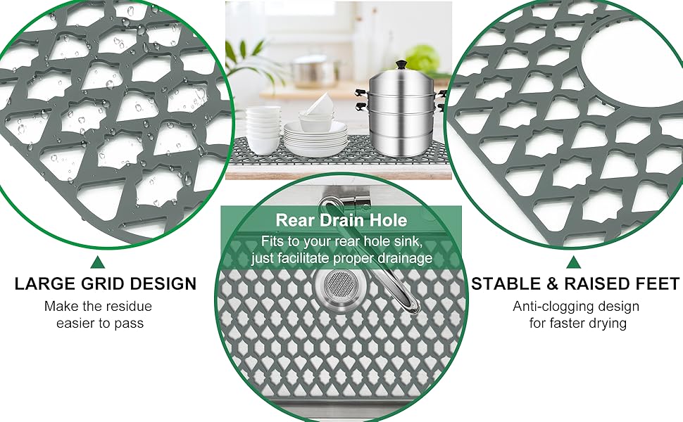 SAMSIER Sink Protectors for Kitchen Sink 19x14 & 21x16 & 26x14 & 28x14
