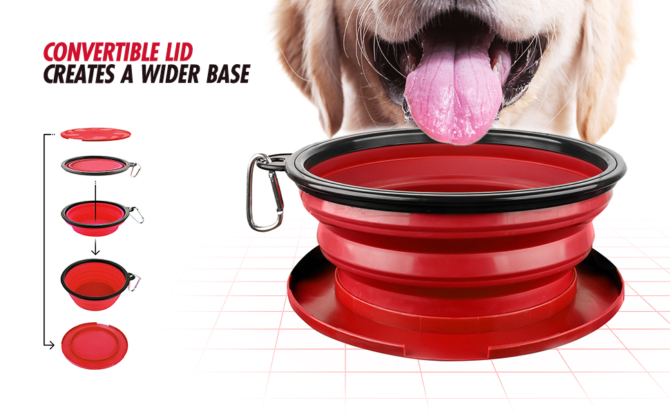 Pet Supplies Tuff Pupper SuperBigSlurp Collapsible Dog Bowls, Extra