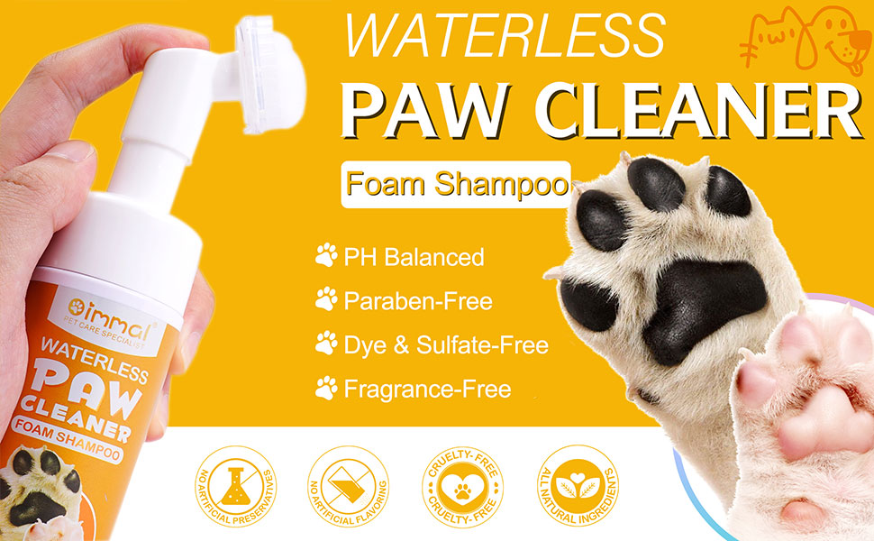 Dogs Cleaner for Paw, Pet Paw Cleaner Foam for Dogs, Dogs