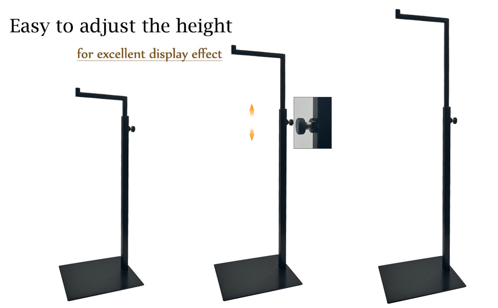 K KAIDIYIN Handbag Display Stand 2 Pack Solid Black Bag