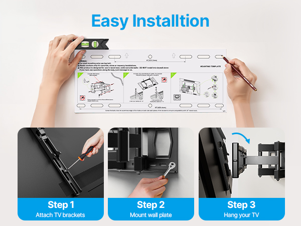 Amazon.com: USX STAR Full Motion TV Wall Mount for 37-85
