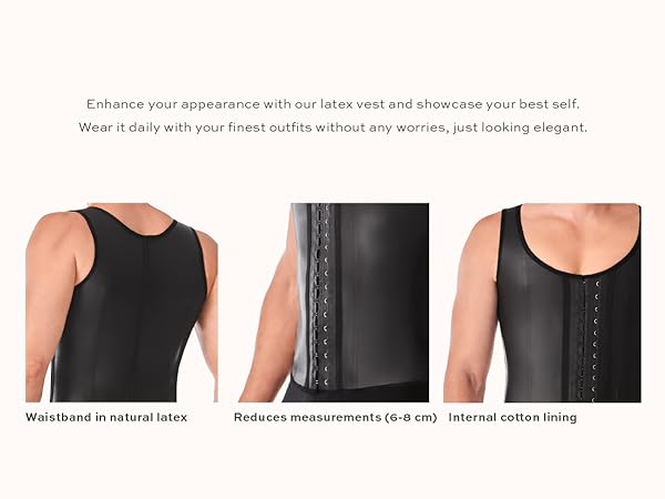 Amazon.com: Ann Chery 2033 Chaleco Latex Fajas Para Hombre