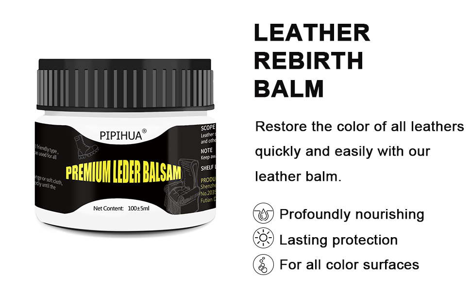 PIPIHUA Beeswax Leather Polish, All Natural Leather Cream, Leather