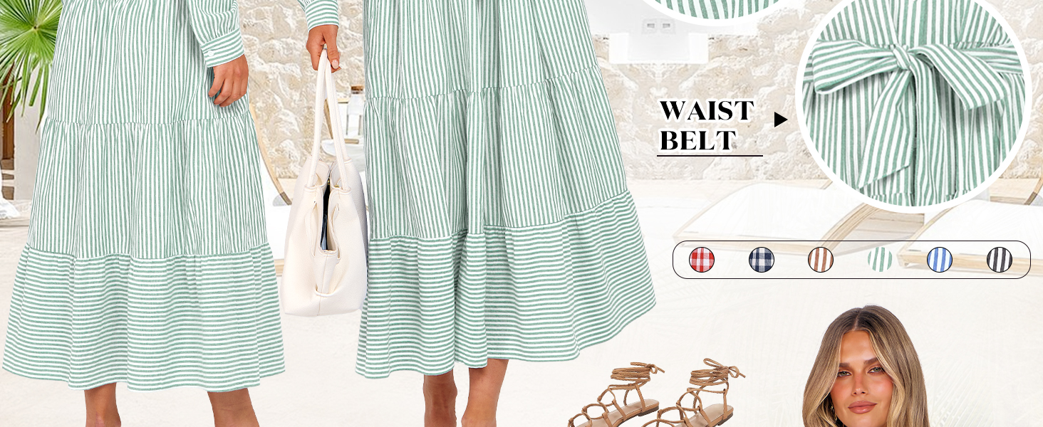 Caracilia Women Long Sleeve Maxi Dress