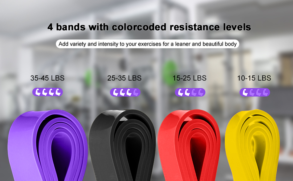 VEICK Resistance Bands for Working Out, Exercise Bands, Workout Bands