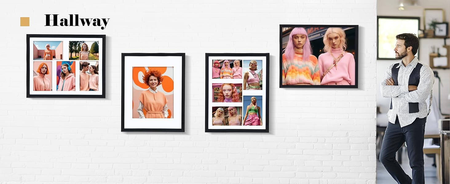 TWING 11x14 Picture Frame of 2, Black 11x14 Frames Collage