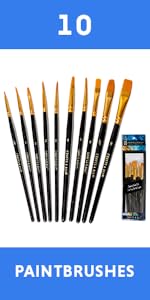 10pk paintbrushes