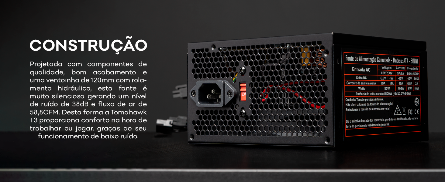 Fonte TGT Tomahawk T3 500W