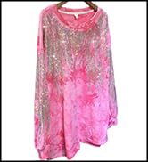 Hollir Tiger Plus Size Sweatshirts for Women Tie Dye Oversized Crewneck Long Sleeve Top Rhinestons