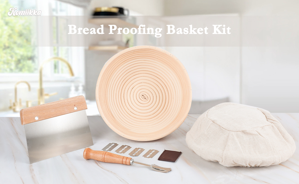 Komiikka Bread Proofing Baskets Set of 2, 8.5 inch