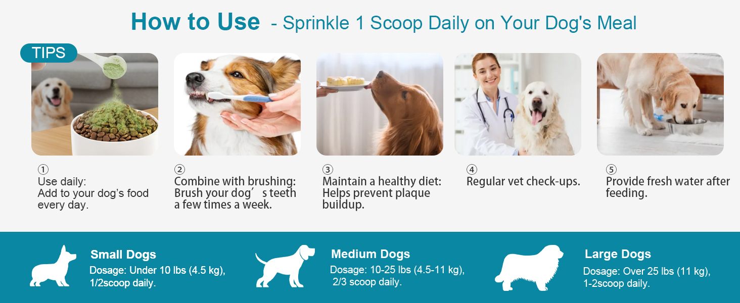 Dog Teeth Cleaning Powder