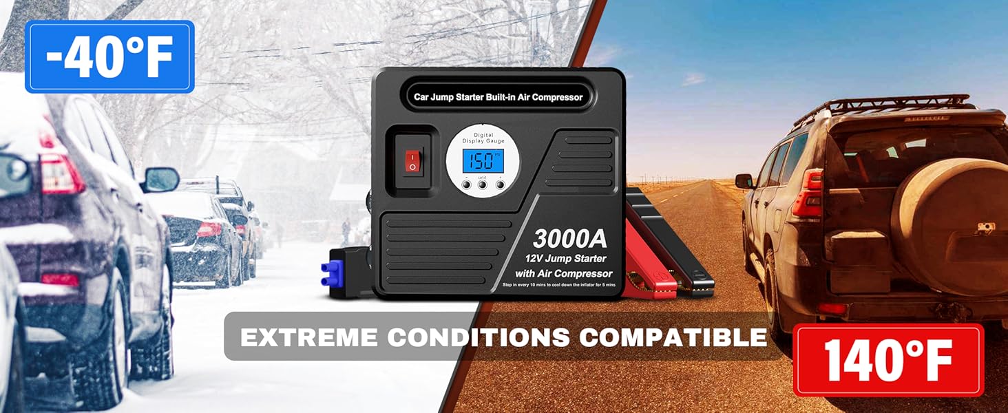 car jump starter with air compressor