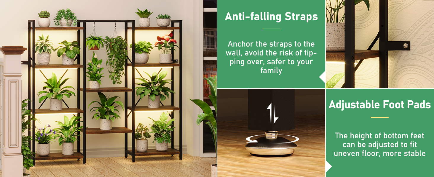 Plant Stand with Grow Lights