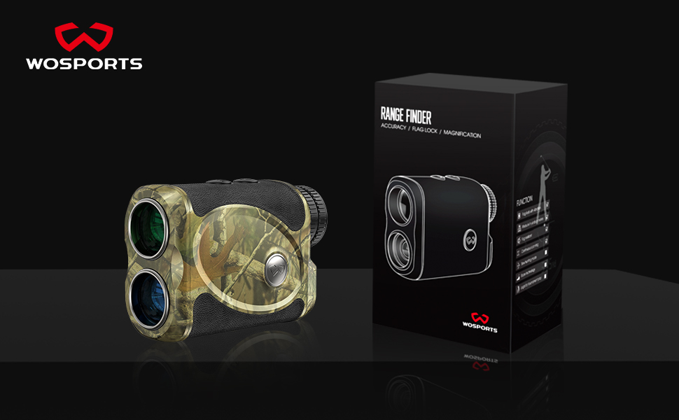 WOSPORTS Bow Hunting Rangefinder, Height, Horizontal Distance, Angle