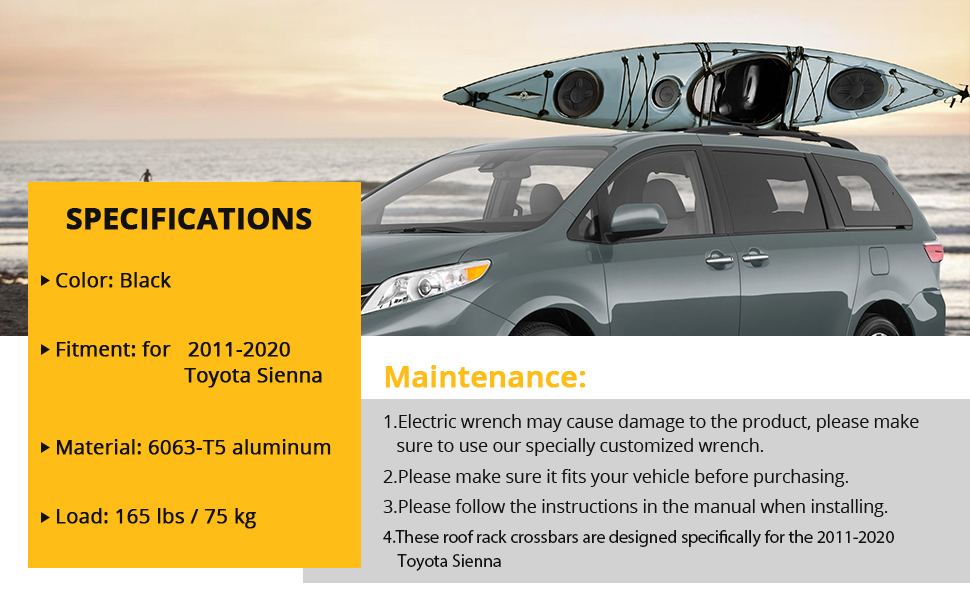 GARVEE Roof Rack Cross Bars