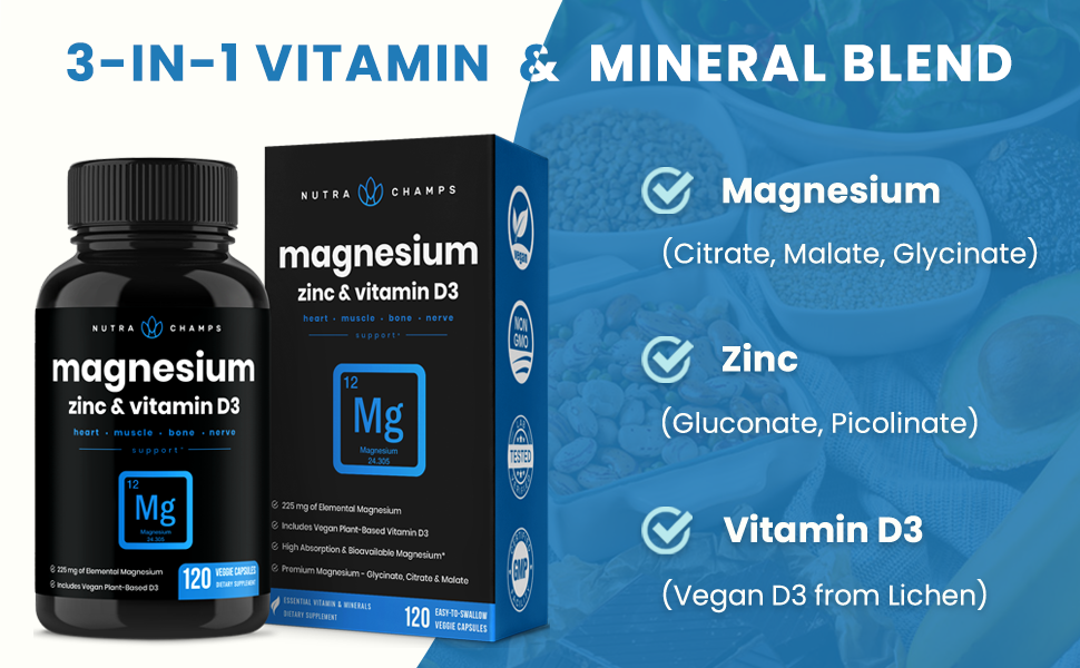 magnesium supplement with zinc and vitamin d3