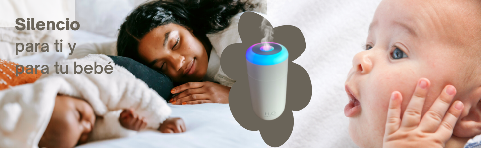 difusor aromas humidificador aceites esenciales silencioso bebe ambientador aromaterapia