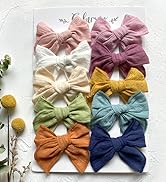 Cherssy Hair Bow Clips, Fully Lined Hair Barrettes Alligator Clip for Baby Girls, Infants, Toddle...