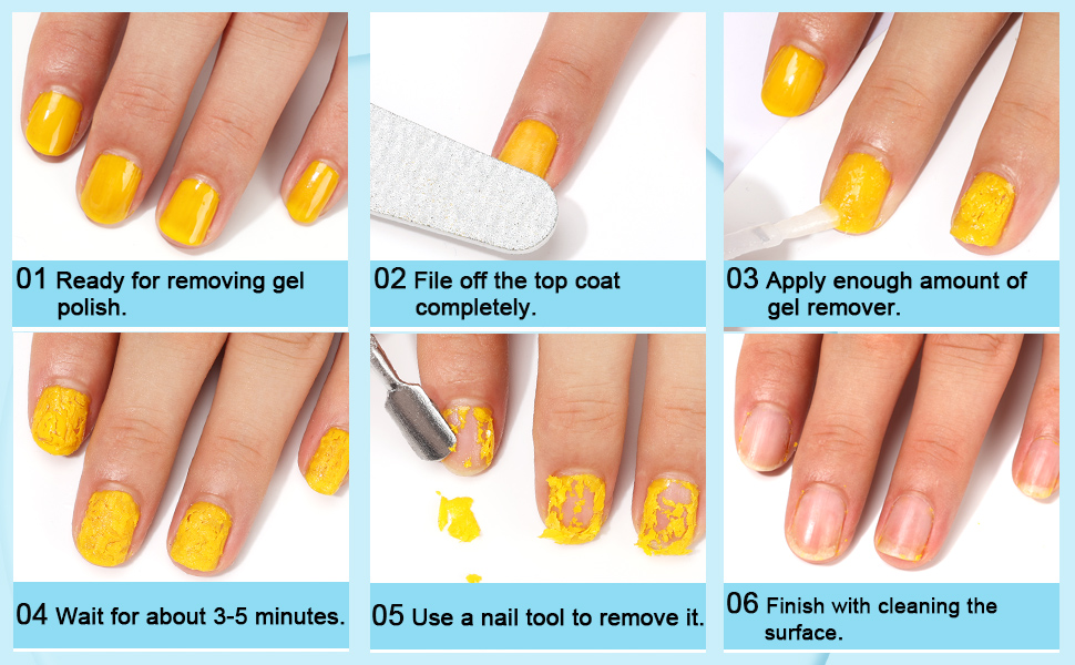soak off gel polish remover