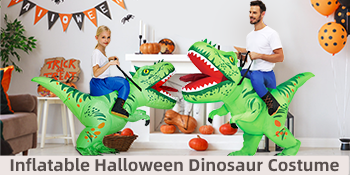 Inflatable halloween dinosaur costume for kids adults men women