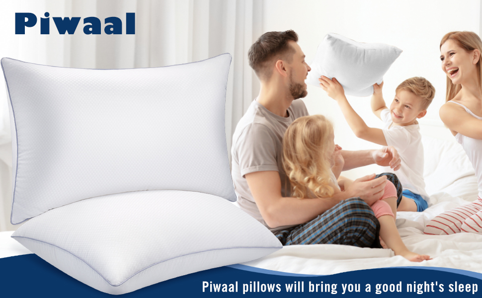 Piwaal Bed Pillows for Sleeping 2 Pack, Standard Size