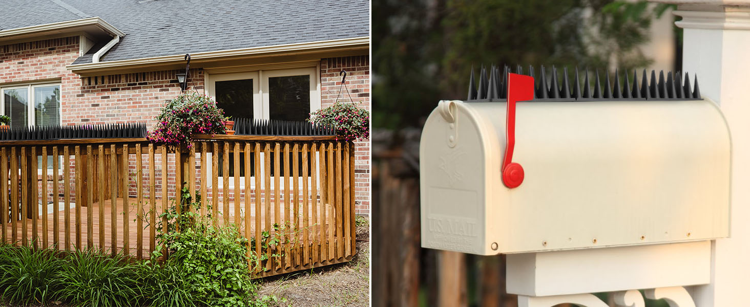 BORHOOD Bird Spikes for Outside, 40 Pack Bird Deterrent