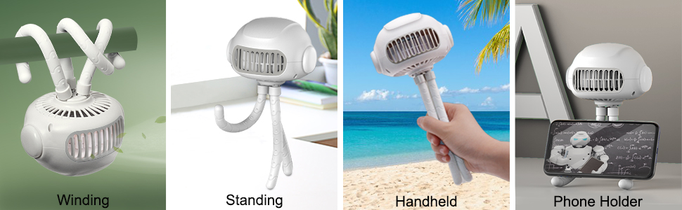 Handheld, Standing, Winding, Phone Holder
