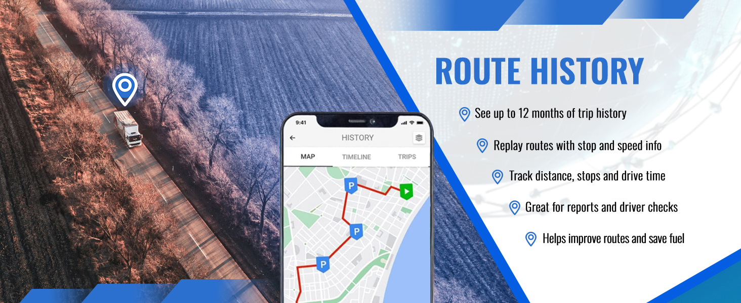 route history 4g playback feature user users completed trip insights insight