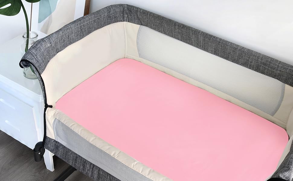 Baby Sheets 33 x 20, 4 Pack, Compatible with Mika Micky, Baby Delight