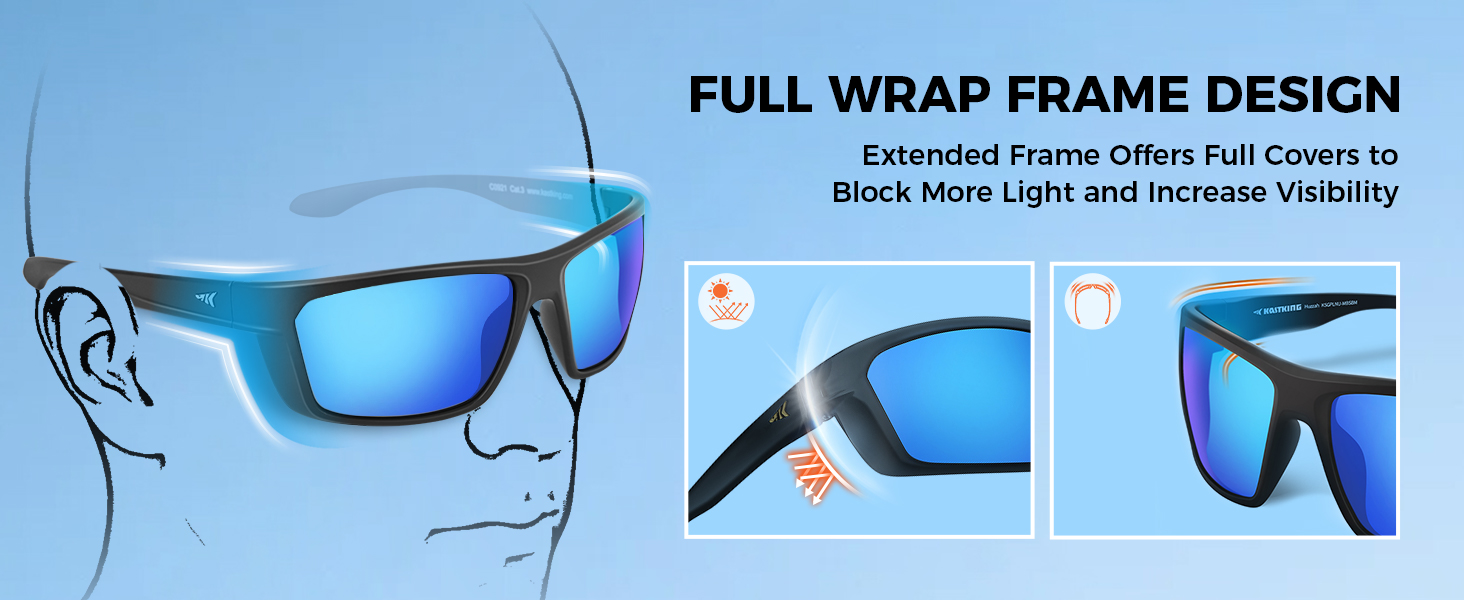 Huzzah Polarized Sport Sunglasses