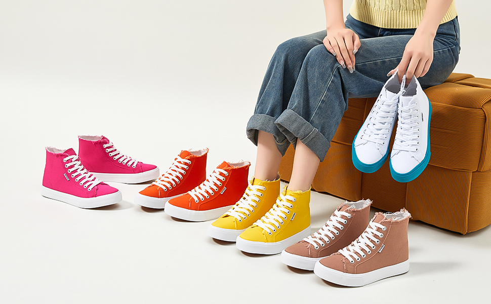 High top sneakers